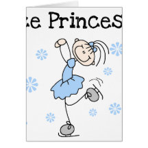 PRINCESA DEL PATINAJE DE HIELO TARJETÓN