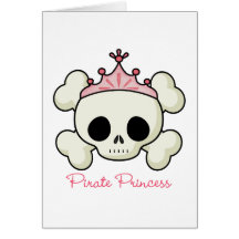 Princesa del pirata tarjetas