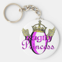 princesa del rugbi llavero personalizado