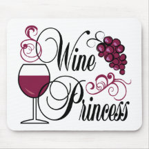 Princesa del vino alfombrillas de ratones