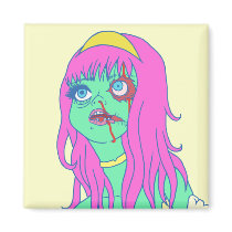 Princesa del zombi imanes