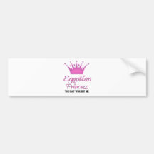 Princesa egipcia pegatina de parachoque