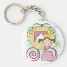 Princesa en camisetas y regalos del carro llavero personalizado