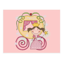 Princesa en camisetas y regalos del carro tarjetas postales