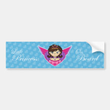 Princesa encantada pegatina para el parachoques etiqueta de parachoque