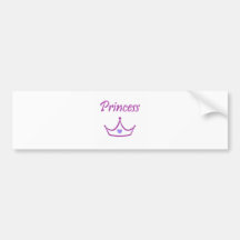 Princesa Etiqueta De Parachoque