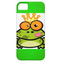 Princesa Frog con la corona de oro iPhone 5 Case-Mate Cárcasas