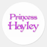 Princesa Hayley Etiqueta