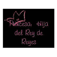 Princesa:  Hija del Rey de Reyes Tarjetas Postales