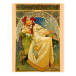 Princesa Hyacinth por Mucha Tarjeta Postal
