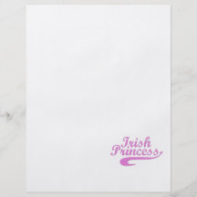 Princesa irlandesa en rosa flyer personalizado
