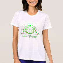 Princesa irlandesa Fancy Shamrocks Ladies T-shirt Camisetas