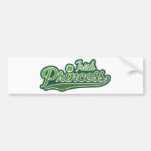 Princesa irlandesa pegatina de parachoque