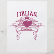 Princesa italiana flyer a todo color