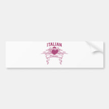 Princesa italiana pegatina de parachoque