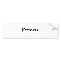 Princesa Item pegatinas de parachoque