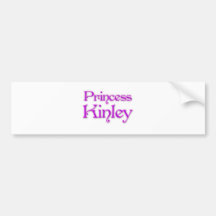 Princesa Kinley Etiqueta De Parachoque