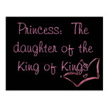 Princesa:  La hija del rey de reyes Tarjetas Postales