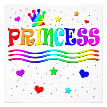 Princesa linda Tiara Bridal Shower del clip art de Invitaciones Personalizada