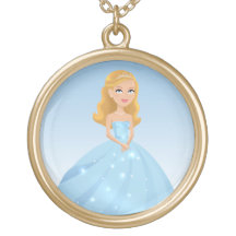 Princesa Locket Necklace para los chicas Grimpolas