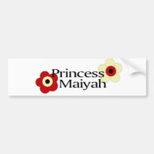 Princesa Maiyah Pegatina De Parachoque