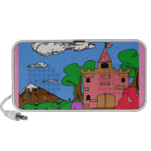 Princesa n los altavoces del castillo IPod/MP3 del