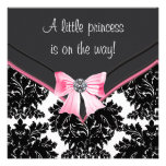 Princesa negra fiesta de bienvenida al bebé del ar invitación personalizada