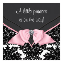 Princesa negra fiesta de bienvenida al bebé del ar invitacion personalizada