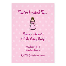 Princesa Party Invitation Invitación Personalizada