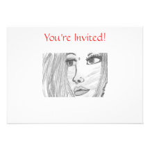 Princesa Party Invitations del guerrero del animad Invitaciones Personalizada
