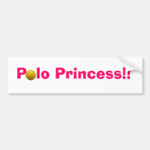 Princesa pegatina para el parachoques del polo pegatina de parachoque