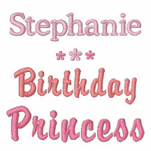 Princesa personalizada Embroidered T-Shirt del cum