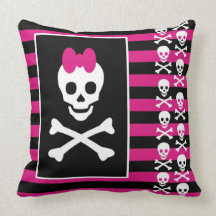 Princesa Pillow del cráneo de Emo Almohadas