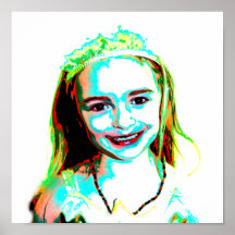 Princesa psicodélica impresiones