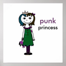Princesa punky (pelo marrón) poster