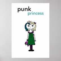 Princesa punky (pelo rubio) impresiones