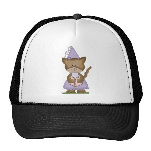 Princesa púrpura del gatito gorros  