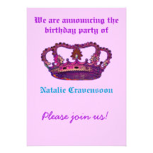 Princesa real Birthday Invitation Invitación