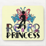 Princesa retra - hada de la mariposa del chica del alfombrilla de raton
