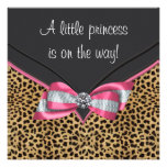 Princesa rosada fiesta de bienvenida al bebé del l invitacion personalizada