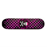 Princesa rosada Skateboard del cráneo del control Monopatín Personalizado