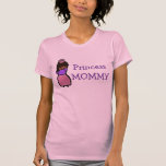 Princesa rosada y púrpura Mommy T-shirt Camiseta