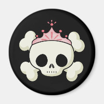 Princesa Skull Imán De Frigorífico