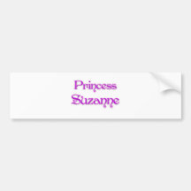 Princesa Susana Etiqueta De Parachoque