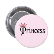 Princesa Text con la corona Pin