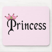 Princesa Text con la corona Tapete De Raton