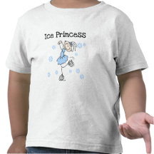 Princesa Tshirts y regalos del patinaje de hielo Camiseta