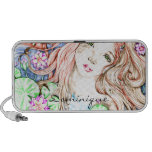 Princesa Watercolor de la sirena Notebook Altavoces