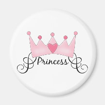 Princesa With Crown - personalizable Imán Para Frigorifico