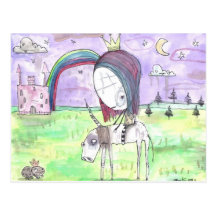 Princesa y el unicornio postales